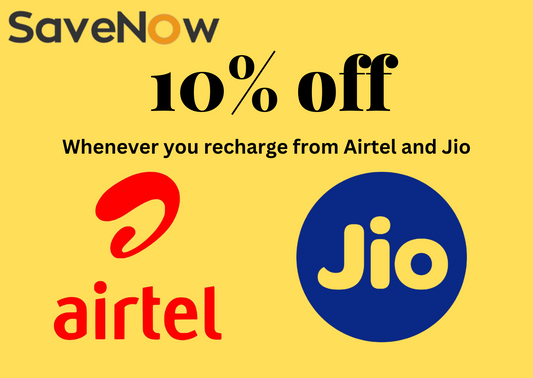 Mobile Recharge Coupons, 10% Cashback on any Recharge less than ₹1k