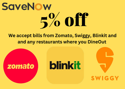 Dine Out/Online Food Ordering Coupons, Bill Range: ₹2000 - ₹5000, Validity: Can Share 8 Bills in 2 Month